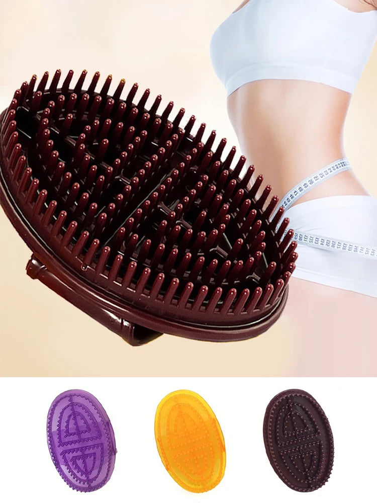 Massage Brush Body Massager Brush Gua Sha Scraping Board Massage Brush Scrapper Anti Cellulite Slimming Relaxing Scrub Massager